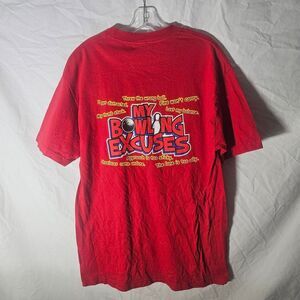 Vintage y2k red bunny bowling tee Size large